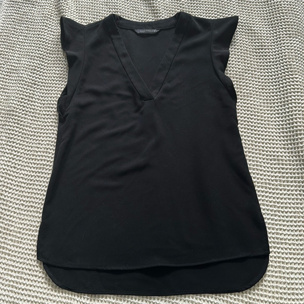 ZARA black blouse size small